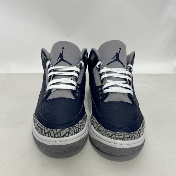 Nike Air Jordan 3 Retro OG Georgetown/Midnight Navy White” - Picture 2 of 9